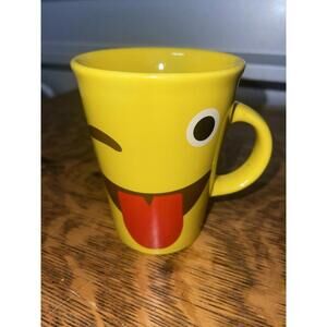 Emoji Mug Wink and Smile Laugh Tongue ;) Coffee Soup Cocktail Famous Mug Cup NEW